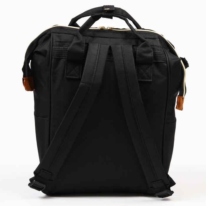 Сумка-рюкзак для хранения вещей малыша, цвет черный 6974483 (Вид 4)