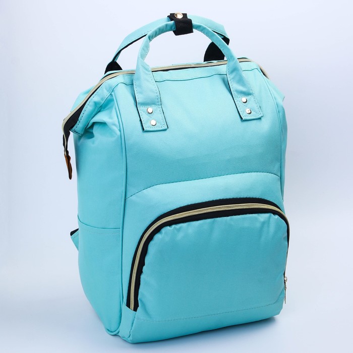 Сумка-рюкзак для хранения вещей малыша, цвет бирюзовый 4301111