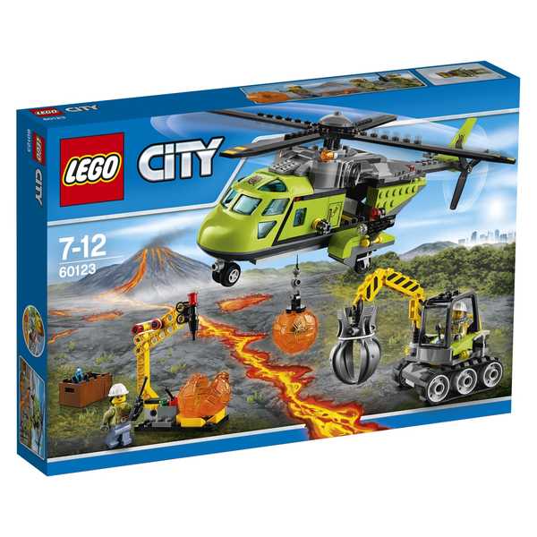 Констр-р LEGO Город Грузовой вертолёт исследователей вулканов