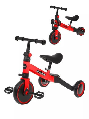 Беговел-велосипед трансформер 2 в 1 Moby Kids SuperJoy, красный