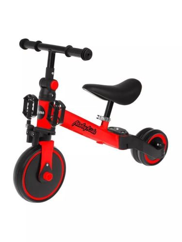 Беговел-велосипед трансформер 2 в 1 Moby Kids SuperJoy, красный (Вид 3)