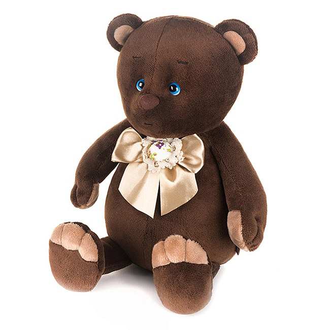 Романтичный Медвежонок с бежевым бантиком 20 см в кор.MT-GU092018-8-20