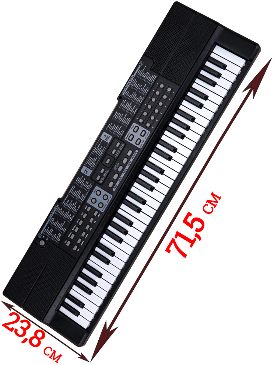 Музыкальная игрушкаСинтезатор(микрофон,USB в к-те,в кор.)(71,5x9x23,8cм) ( Арт. 1843085) (Вид 2)