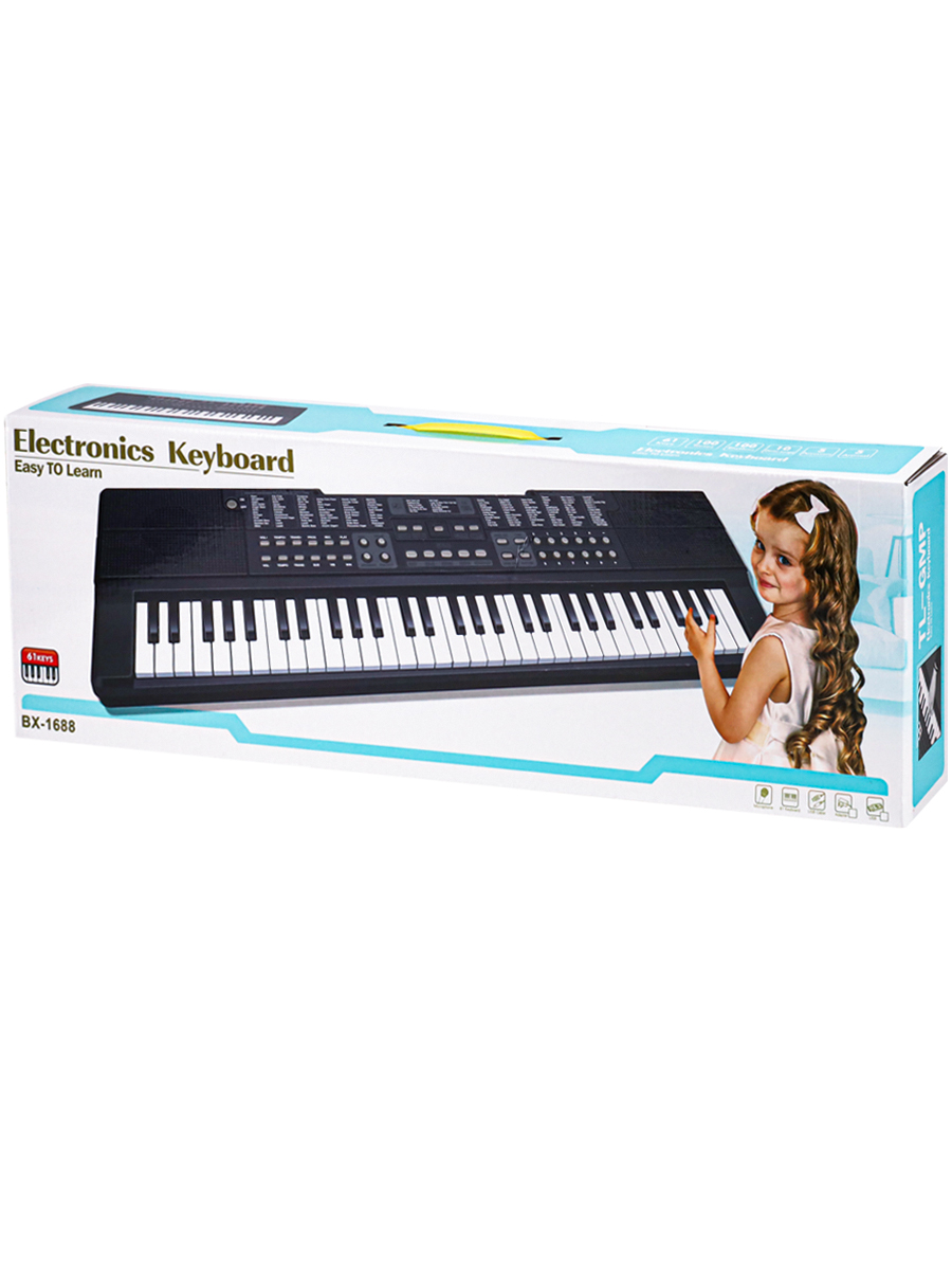 Музыкальная игрушкаСинтезатор(микрофон,USB в к-те,в кор.)(71,5x9x23,8cм) ( Арт. 1843085) (Вид 3)
