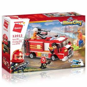 Конструктор QMAN Пожарные службы: Большая пожарная машина (370 дет.) (Вид 1)