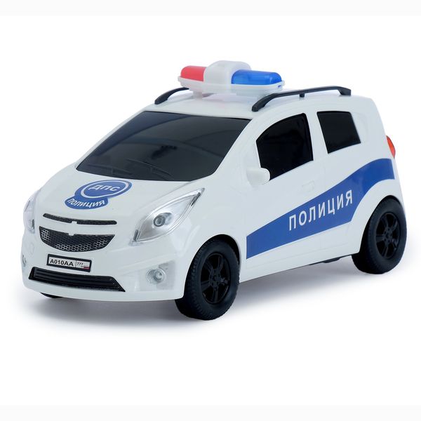 Машина пластмассовая Полицейский минивэн, 25см. черные окна КМР 071b (Вид 1)