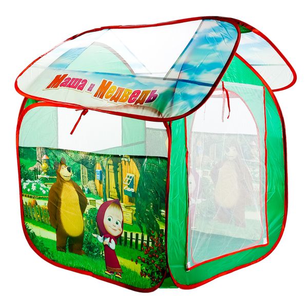 Детская игровая палатка Маша И МЕДВЕДЬ 83х80х105см, в сумке Играем вместе в кор.24шт
