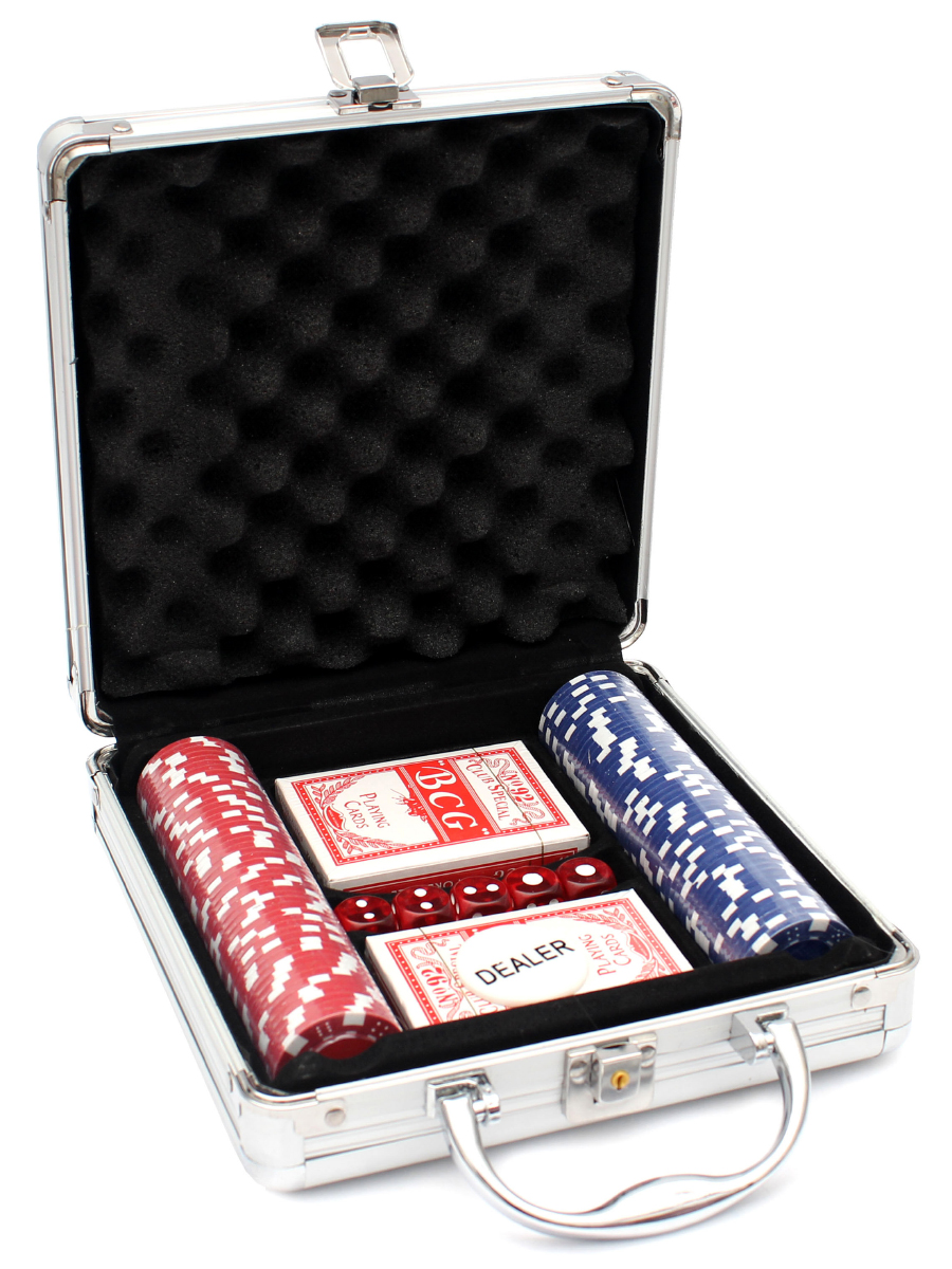 Набор для покера Любитель 100 фишек без номинала ИН-0144 (Вид 1)