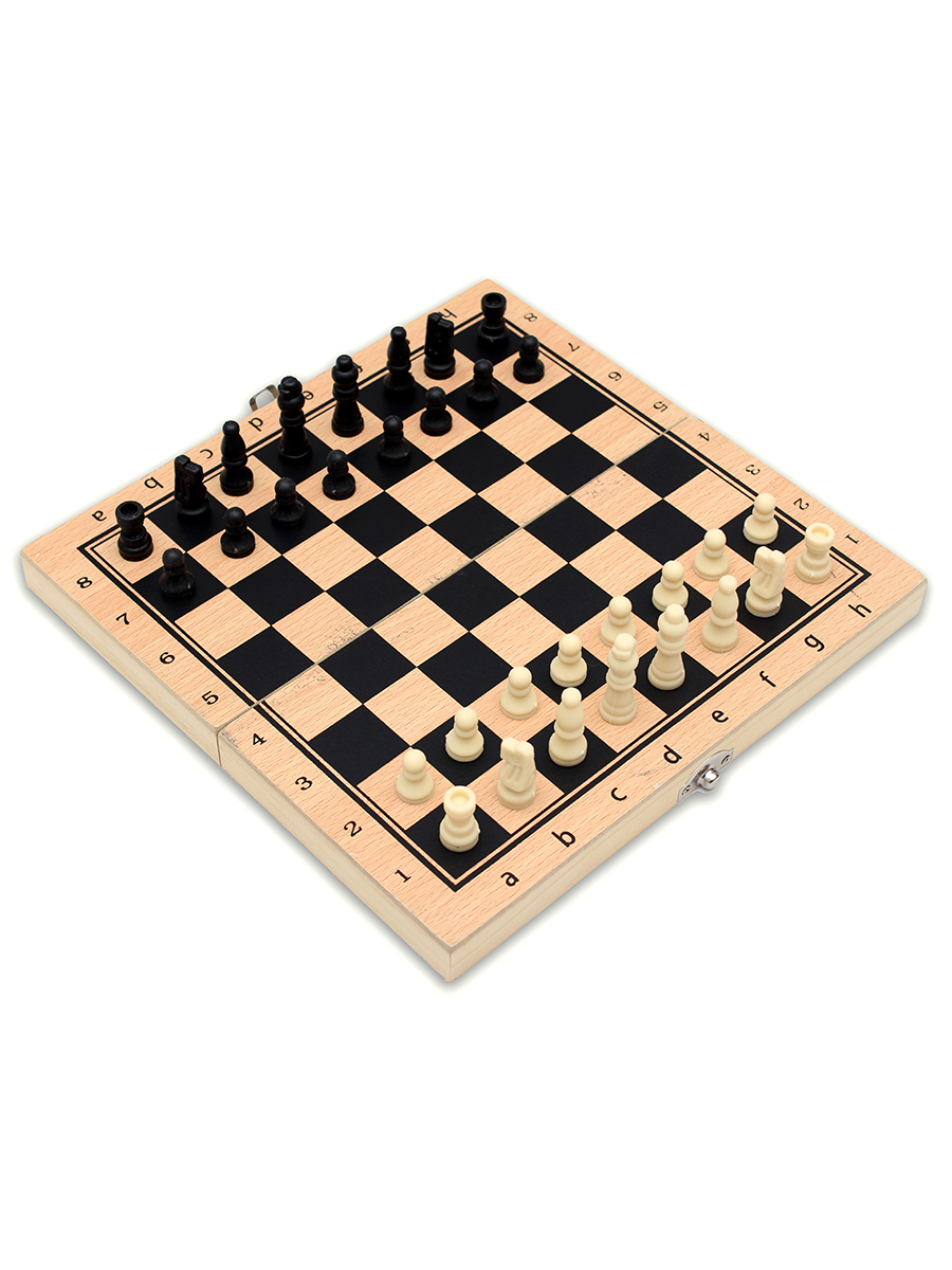 Шахматы, нарды, шашки деревянные 3 в 1 (поле 29 см) фигуры из дерева P00024 М (Вид 1)