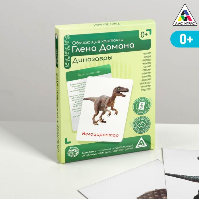 Обучающие карточки по методике Глена Домана Динозавры 4850742 (Вид 1)