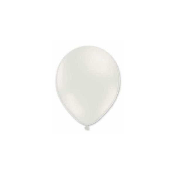 Воздушный шарик Пастель белый (100 шт.,диаметр 12 дюйм./30 см.) ШВ-4885