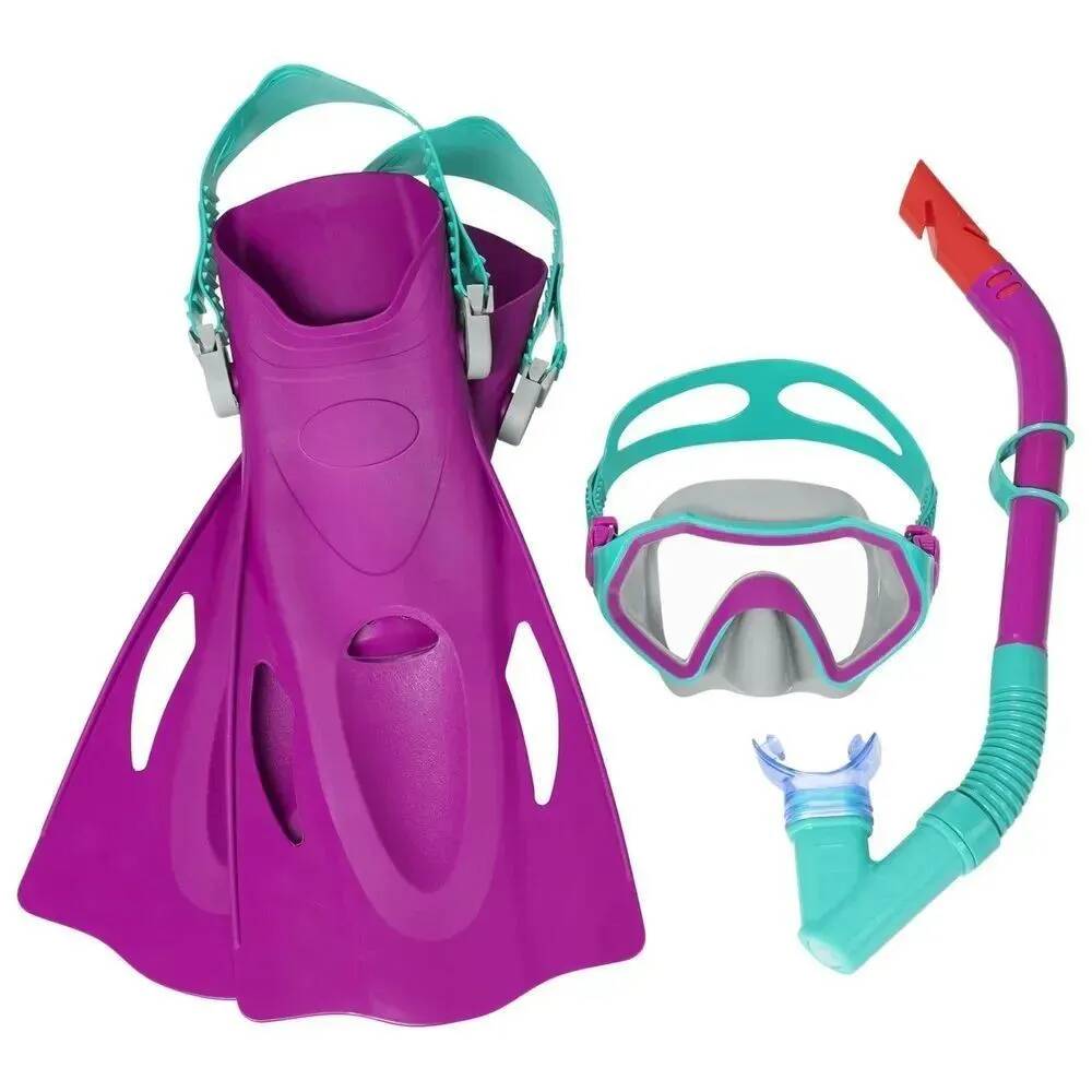 Набор для плавания Bestway Crusader Snorkel Set , от 7 лет , цвет в ассортименте , 25046 маска, тр (Вид 1)