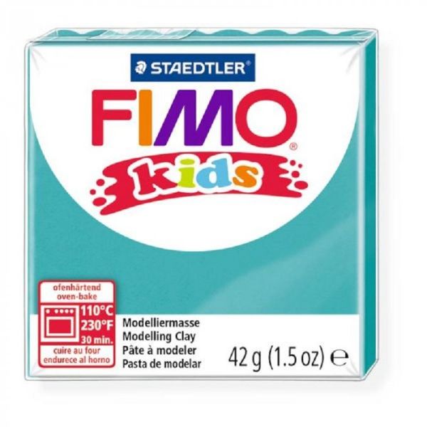 FIMO kids Полимерная глина для детей Бирюзовая ПОШТУЧНО 42 гр. арт.8030-39 (Вид 1)