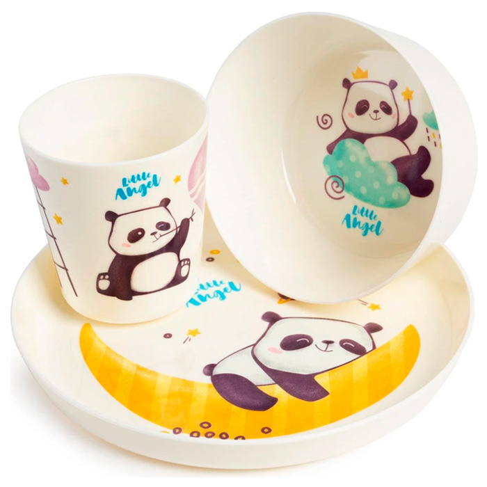 Набор детской посуды Lalababy Play with Me Panda LA1105 (Вид 1)