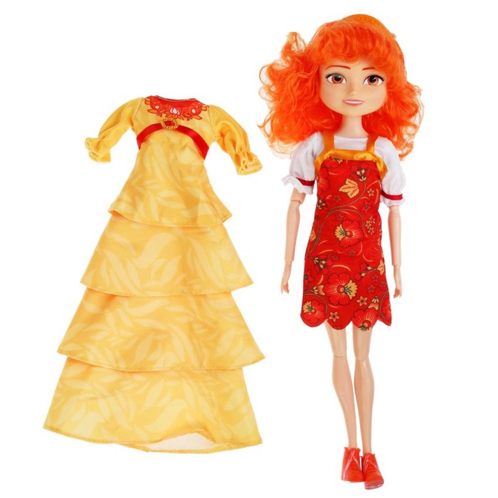 Кукла 29 см Царевны Варвара 29см, в комплекте бальное платье, блистер КАРАПУЗ в кор.24шт