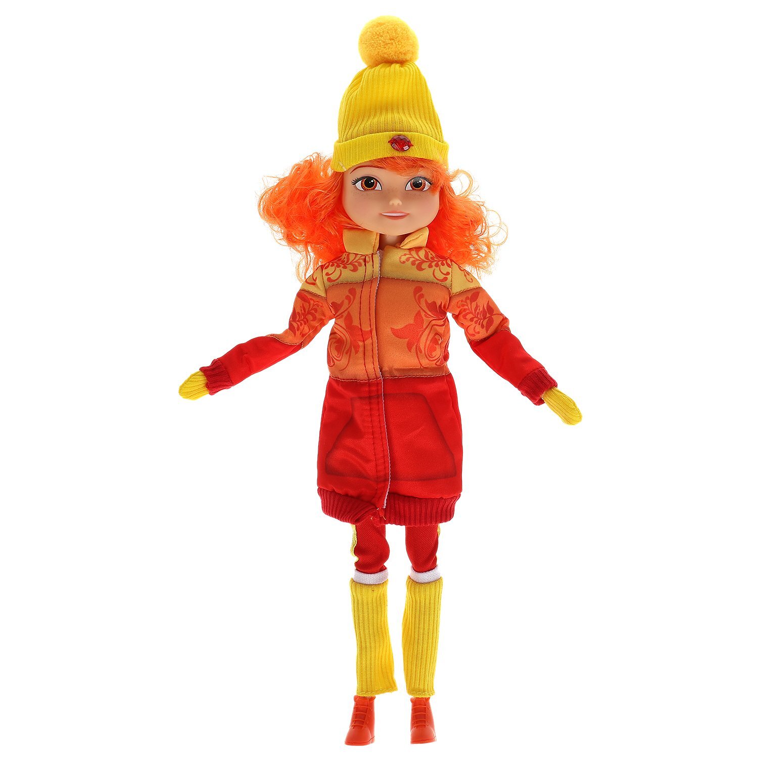 Кукла 29 см Царевны Варя, в зимней одежде, блистер КАРАПУЗ в кор.24шт (Вид 1)