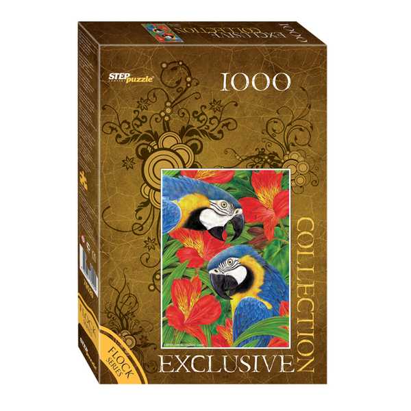 1000 Бархатная коллекция Попугаи