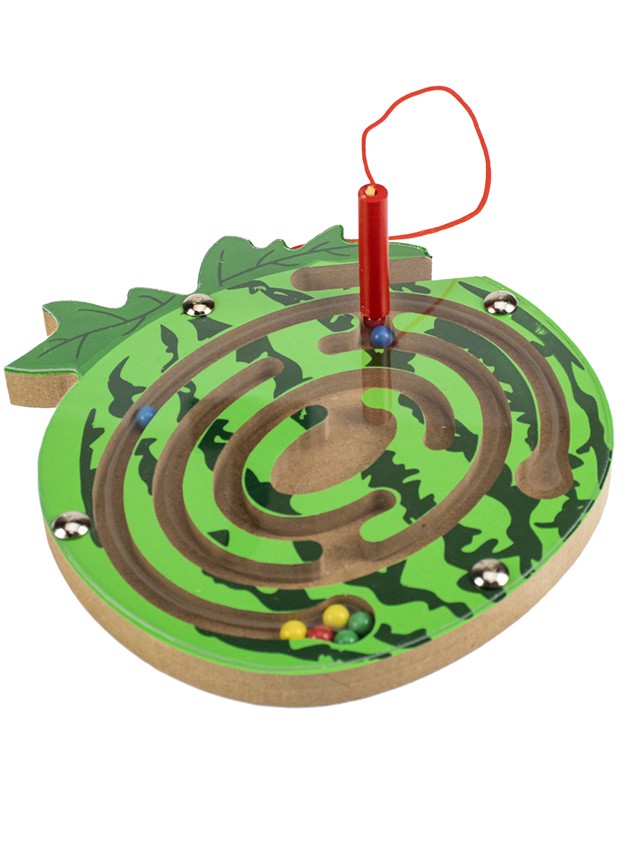 Деревянная игрушка: «Лабиринт с шариками Арбуз» (14х15) (Арт. AN02784)