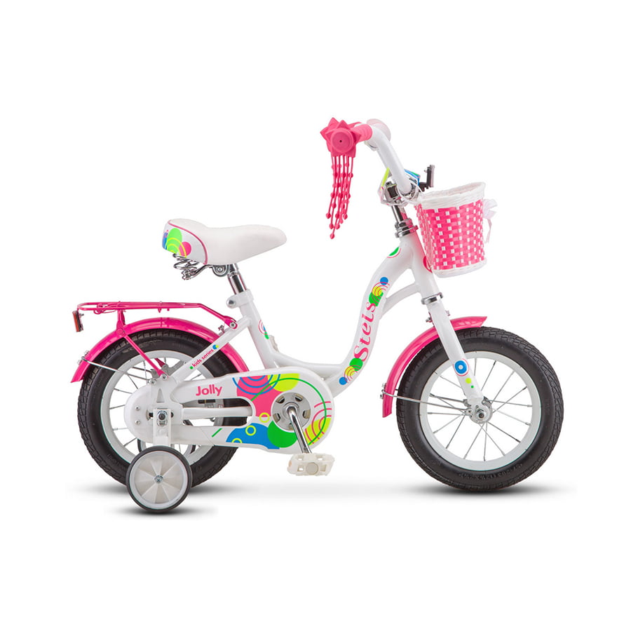 Велосипед Stels 12 Jolly V010 (Белый/Розовый) (Вид 1)