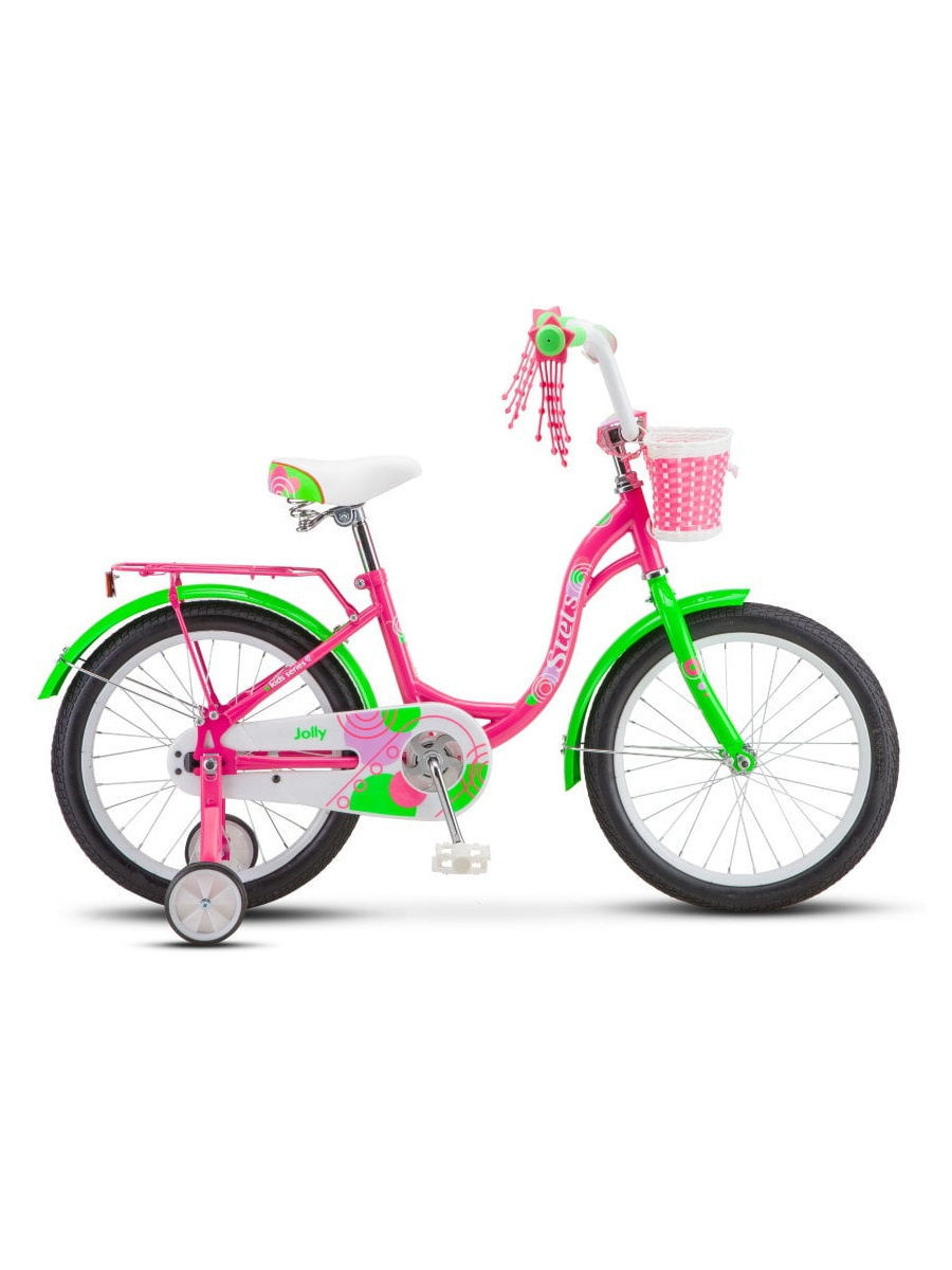 Велосипед Stels 18 Jolly V010 (LU092130) (Пурпурный/Зелёный) (Вид 1)
