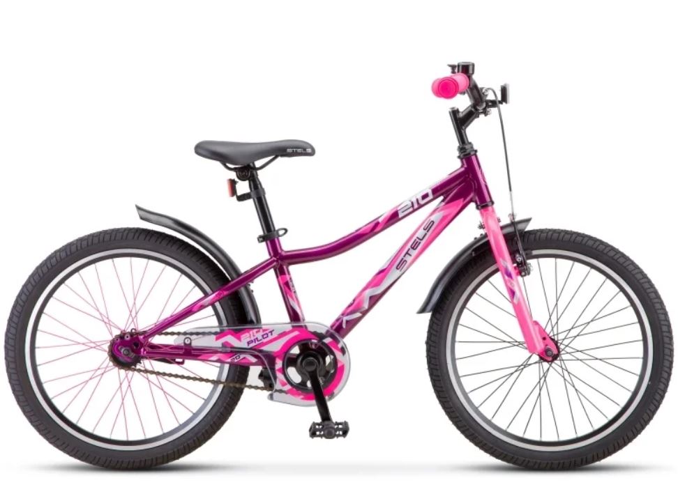 Велосипед Stels 20 Pilot 210 (LU095724) (Фиолетовый/розовый) (Вид 1)