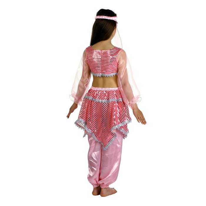 Костюм Ясмин розоваяповязка, топ с рукавами, штаны размер 32 рост 134 см   6833467 (Вид 3)