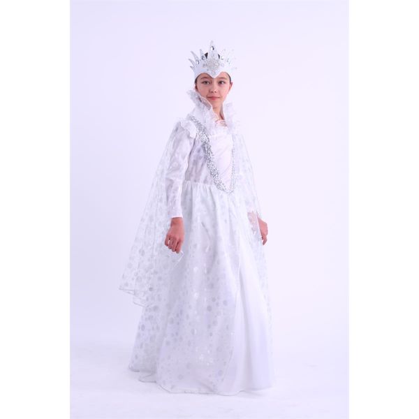 2026 к-18 Карнавальный костюм Снежная королева(платье, корона) размер 116-60
