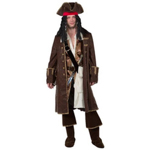 1131 Карнавальный костюм Капитан Джек Воробей  (рубаха с жилетом, брюки с сапогами, камзол, бандан
