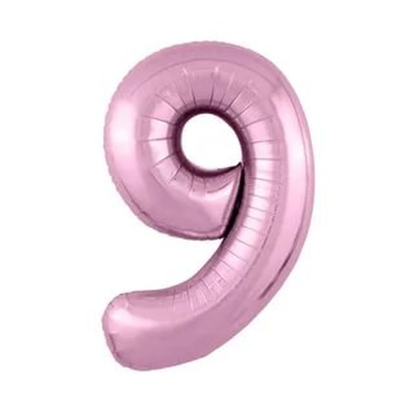 Шар Agura Slim Фламинго цифра 9 (40/102 см) 755433 (Вид 1)