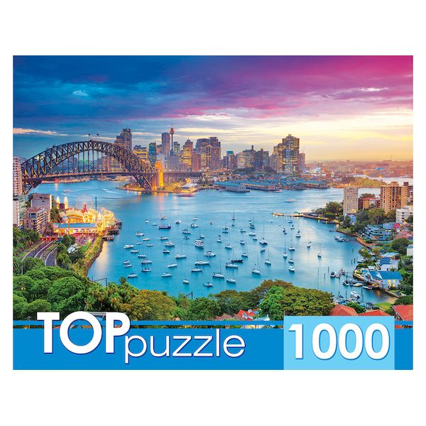 TOPpuzzle. ПАЗЛЫ 1000 элементов. ГИТП1000-2156 Австралия. Сидней (Вид 1)