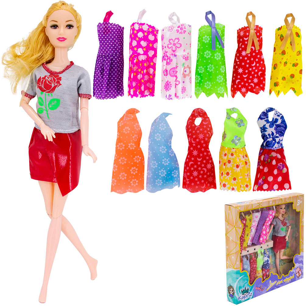 Кукла Miss Kapriz 1104-3YSYY Мой гардероб с набором платьев в кор. Акциякуклы (Вид 1)