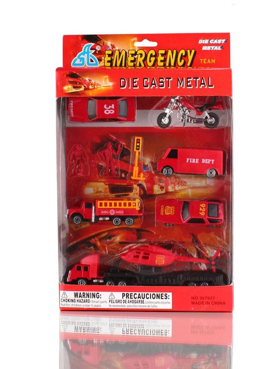 Игровой набор Handers Пожарная охрана (металл, 10 предметов, 7-13 см.) (Вид 2)