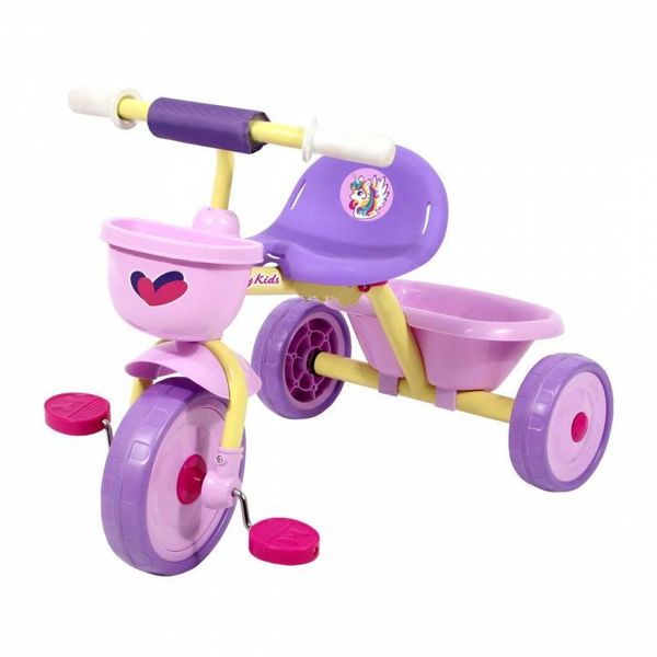 Велосипед 3 кол. складной Primo Единорог, розово-сиреневый  (Вид 1)