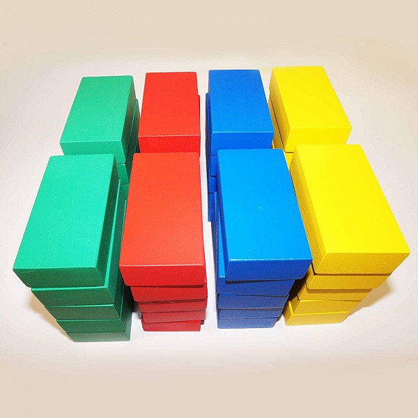 Конструктор детский Строитель - Цветные кирпичики в картоне