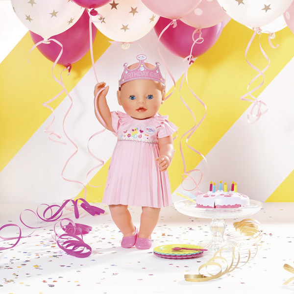 Baby Born Кукла Нарядная с тортом 43 см 825-129