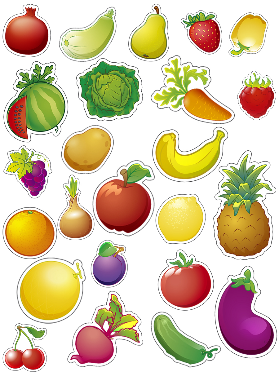 ИГРЫ НА МАГНИТАХ. Фрукты, овощи и ягоды (ИН-8995) (Вид 1)
