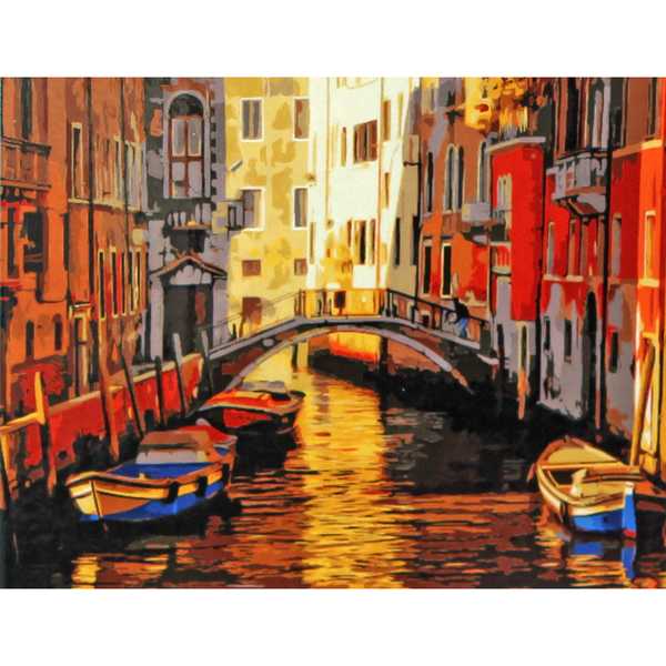 Картина по номерам 40*50см Мост над венецианским каналом (Арт. G1350)