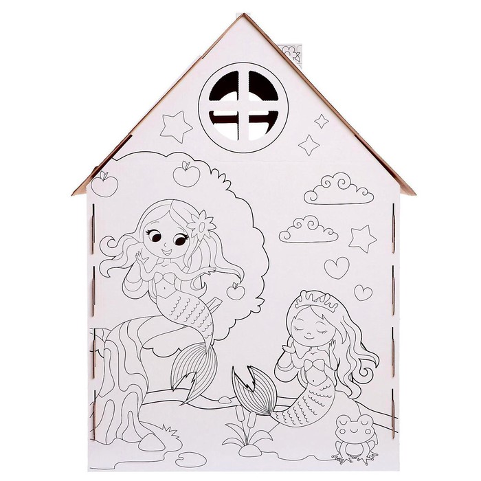 Дом-раскраска из картона Милые принцессы 5091383 (Вид 4)