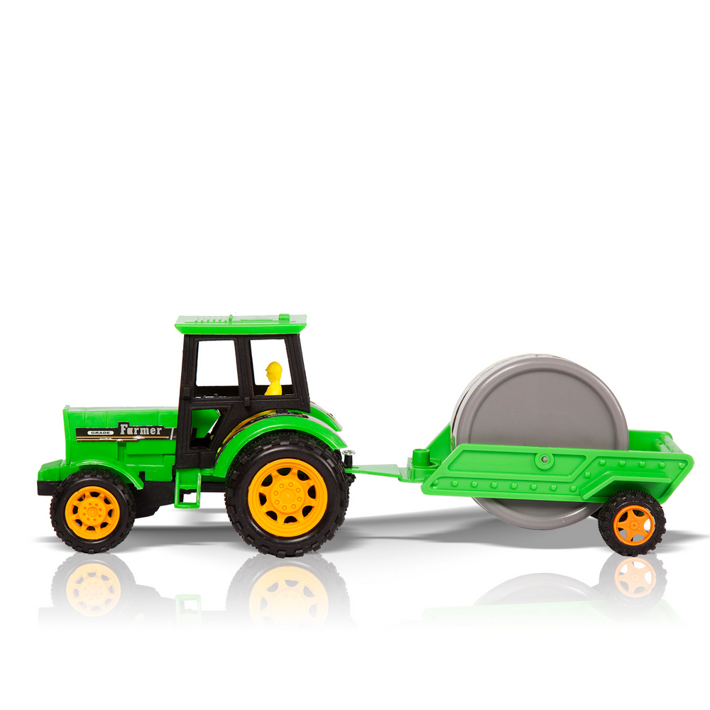 Фрикционная игрушка Handers Трактор с прицепом: Дорожный каток (26,5 см) (10702070/211119/0244766/