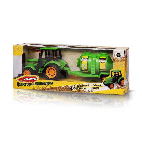Фрикционная игрушка Handers Трактор с прицепом: Водовоз (29,5 см) (10702070/170818/0118759/1, КИТА (Вид 2)
