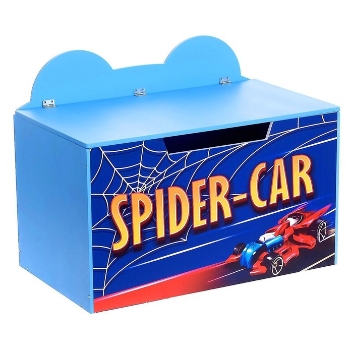 Контейнер-сундук с крышкой Spider-car синий 5249426 (Вид 4)