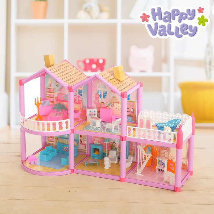 HAPPY VALLEY Дом для кукол Кукольный домик с аксессуарами    4298219 (Вид 1)