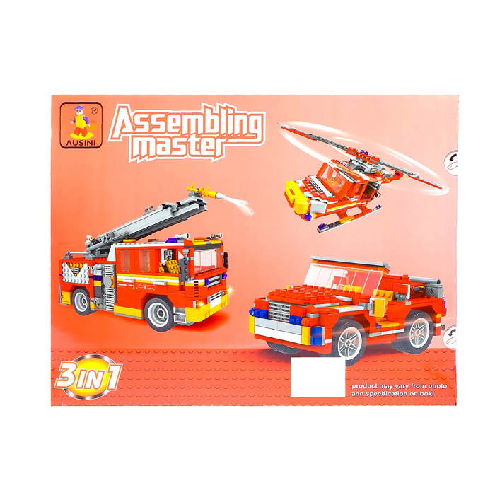 Конструктор Пожарная команда, 3 варианта сборки, 832 детали   3548635 (Вид 2)