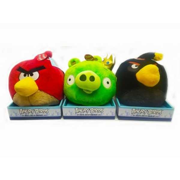 Мягкие Angry Birds музыкальные в ассортименте.(Оригинал).17*17*20 см.1/12.Арт.90799 (Вид 1)