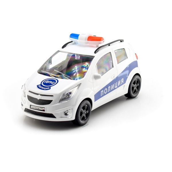 Машина пластмассовая Полицейский Хэтчбек, 25см. прозрачные окна КМР 011g