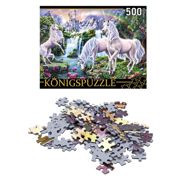 Konigspuzzle. ПАЗЛЫ 500 элементов. ХК500-6311 ВОЛШЕБНЫЕ ЕДИНОРОГИ