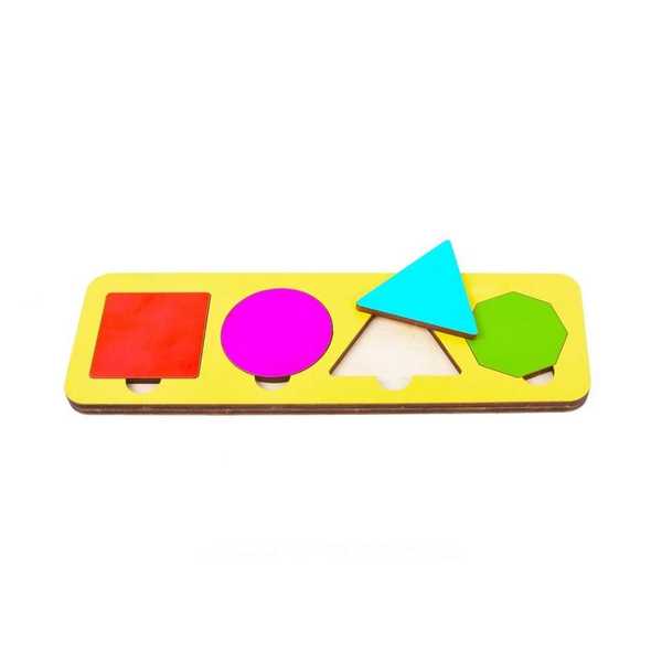 Игрушка детская: Вкладыш 5 элементов (по системе раннего развития) цвет в асс-те (10шт) (Вид 1)