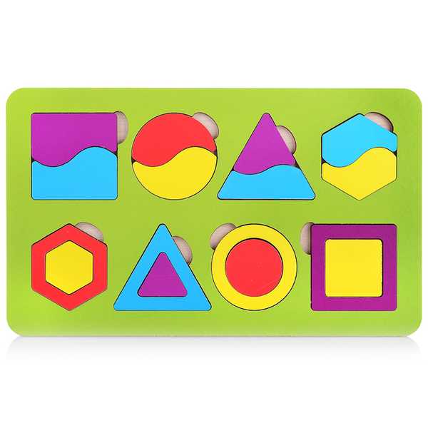 Игрушка детская: Вкладыш 18 элементов (по системе раннего развития) цвет в асс-те (10шт)   (Вид 1)
