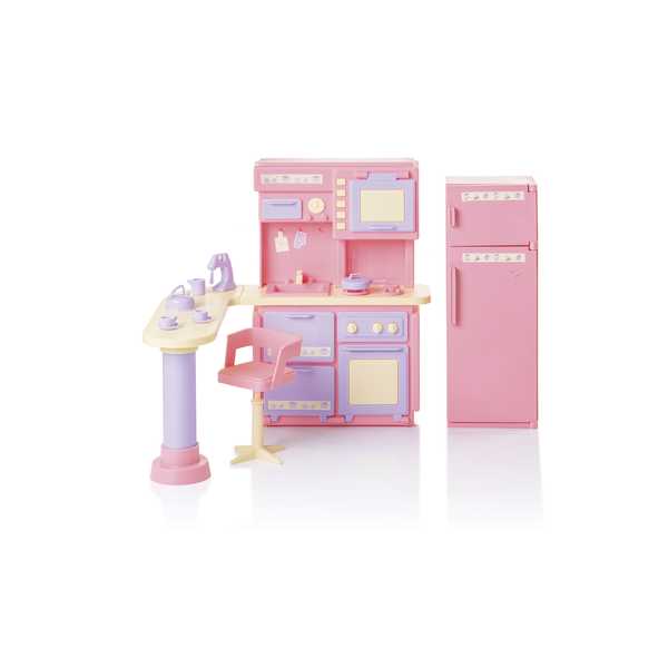 Мебель Кухня Маленькая принцесса розовая С-1436 Огонек  (Вид 2)