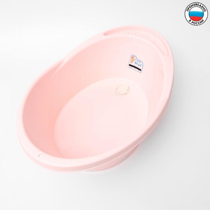 Детская ванночка START с термометром и сливом, 35 л., цвет розовый пастельный 5131338 (Вид 2)